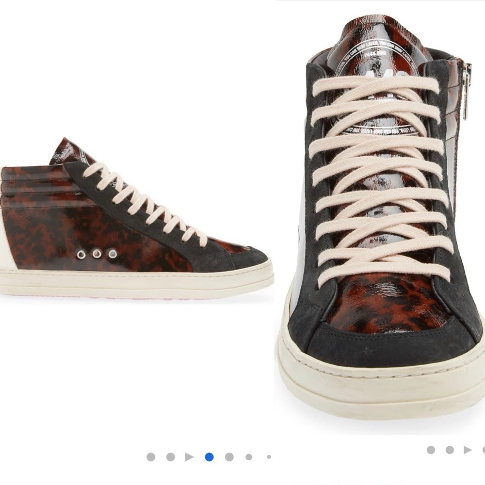 NEW P448 Skate High Top Sneaker sz 42, color: tortoise shell - Picture 2 of 12
